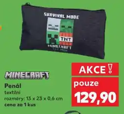 Kaufland Penál Minecraft nabídka