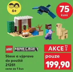 Kaufland LEGO Minecraft Steve a výprava do pouště 21251 nabídka