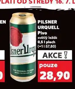 Kaufland Pivo pilsner urquell nabídka