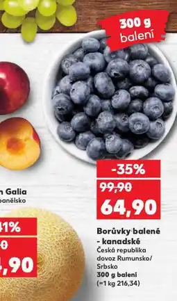 Kaufland Borůvky kanadské nabídka