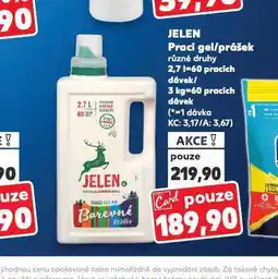 Kaufland Jelen prací prostředek nabídka