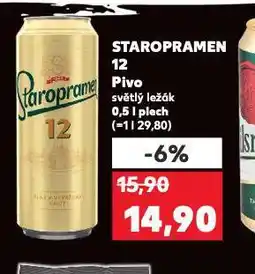 Kaufland Pivo staropramen nabídka