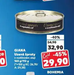 Kaufland Giana šproty uzené nabídka