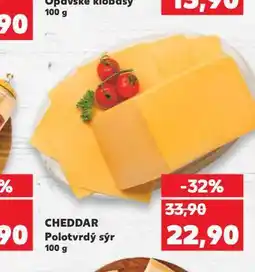 Kaufland Cheddar sýr nabídka