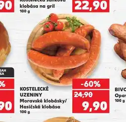 Kaufland Hasičská klobása nabídka