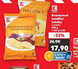 Kaufland Bramborové halušky nabídka