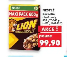 Kaufland Nestlé dětské cereálie nabídka