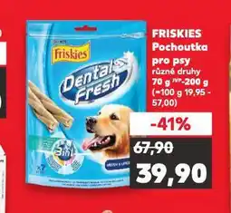 Kaufland Friskies pochoutky pro psy nabídka
