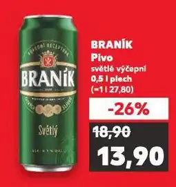 Kaufland Pivo braník nabídka