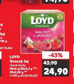 Kaufland Loyd čaj nabídka
