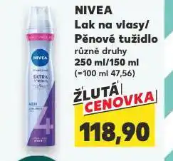 Kaufland Nivea pěnové tužidlo nabídka