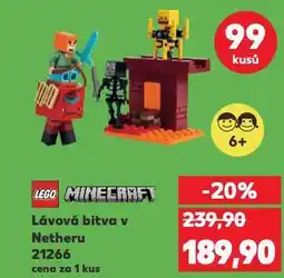 Kaufland Lego minecraft lávová bitva v netheru nabídka