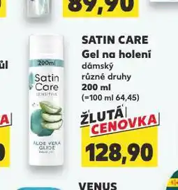 Kaufland Satin care gel na holení nabídka