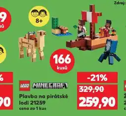 Kaufland Lego minecraft plavba na pirátské lodi nabídka