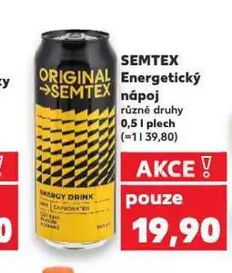 Kaufland Semtex energy drink nabídka