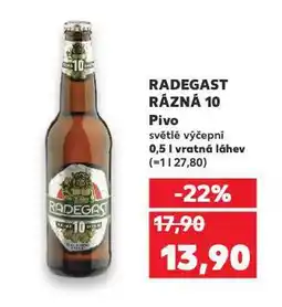 Kaufland Pivo radegast nabídka