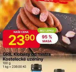 Hruška Gril Klobásy od mistra Kostelecké uzeniny nabídka