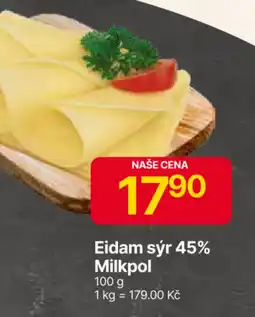 Hruška Eidam sýr 45% Milkpol nabídka
