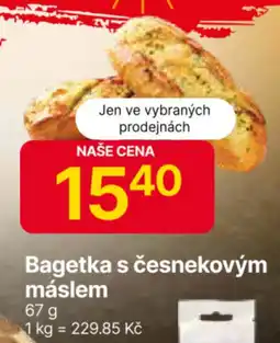 Hruška Bagetka s česnekovým máslem nabídka