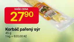 Hruška Korbáč pařený sýr nabídka