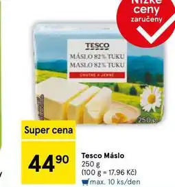Tesco Máslo nabídka
