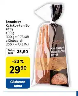 Tesco Breadway kváskový chléb žitný nabídka