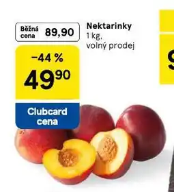 Tesco Nektarinky nabídka