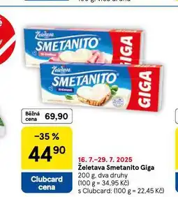 Tesco Želetava smetanito giga nabídka