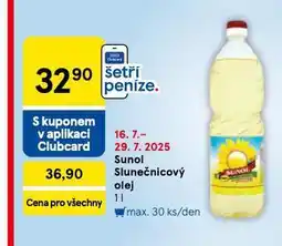 Tesco Sunol slunečnicový olej nabídka