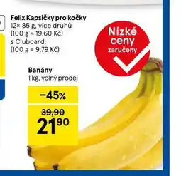 Tesco Banány nabídka