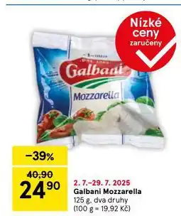 Tesco Mozzarella nabídka