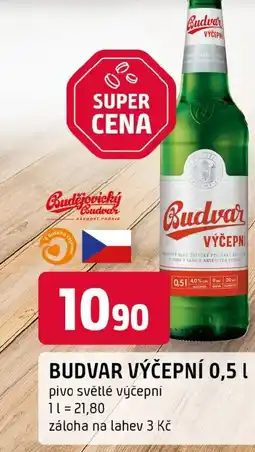 Trefa Budvar výčepní nabídka