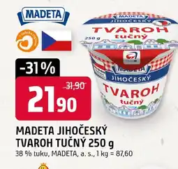Trefa Madeta jihočeský tvaroh tučný nabídka