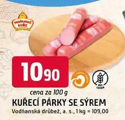 Trefa Kuřecí párky se sýrem nabídka