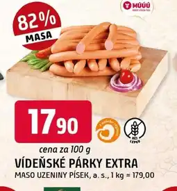 Trefa Vídeňské párky extra nabídka