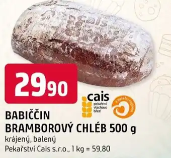 Trefa Babiččin bramborový chléb nabídka