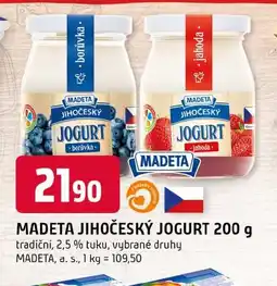 Trefa Madeta jihočeský jogurt nabídka