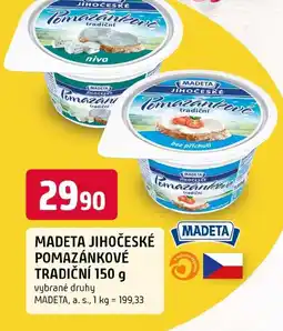 Trefa Madeta jihočeské pomazánkové tradiční nabídka