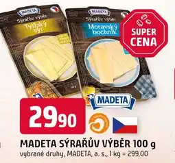Trefa Madeta sýrařův výběr nabídka