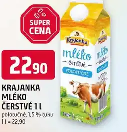 Trefa Krajanka mléko čerstvé nabídka