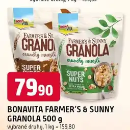 Trefa Bonavita farmer's & sunny granola nabídka