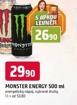 Trefa Monster Energy nabídka