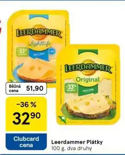 Tesco Leerdammer plátky nabídka