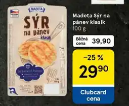 Tesco Madeta Sýr na pánev klasik nabídka