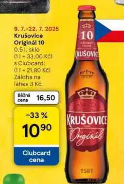 Tesco Krušovice Originál 10 nabídka