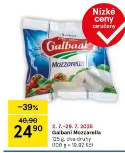 Tesco Galbani mozzarella nabídka
