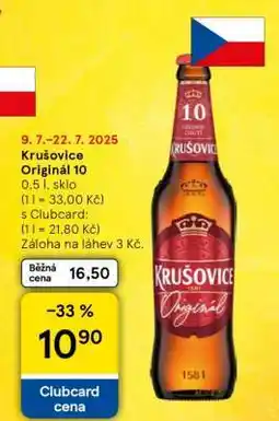 Tesco Krušovice Originál 10 nabídka