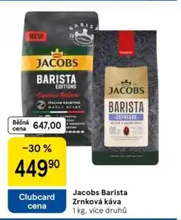 Tesco Jacobs Barista Zrnková káva nabídka