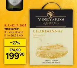 Tesco Vineyards Chardonnay nabídka
