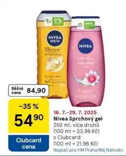 Tesco Nivea sprchový gel nabídka